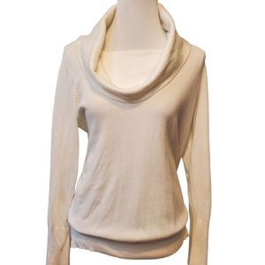 Chico's White Cowl Neck Sweater Size 2